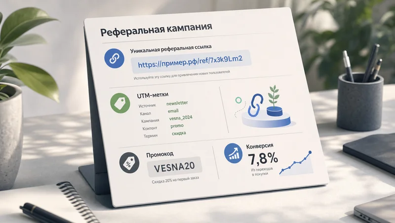 Реферальная ссылка, UTM-метки и конверсия