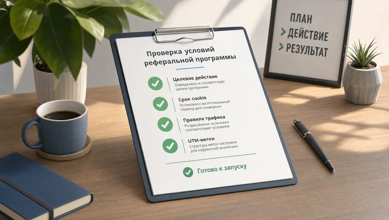 Проверка условий реферальной программы перед запуском