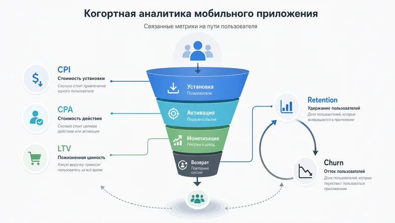 Метрики мобильной аналитики приложения
