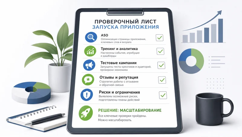 Чек-лист запуска продвижения приложения