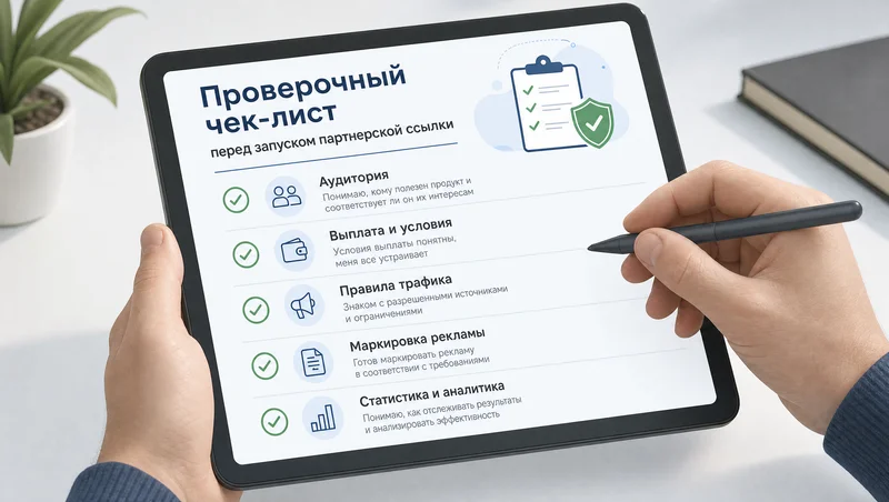 Чек-лист выбора надежной партнерки