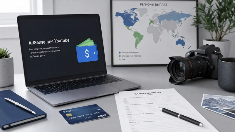 Настройка выплат через AdSense