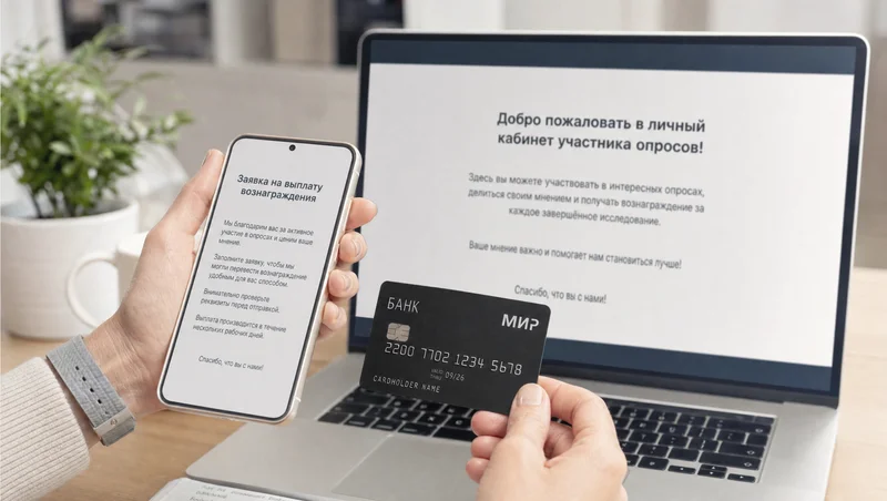 Вывод денег с платных опросов