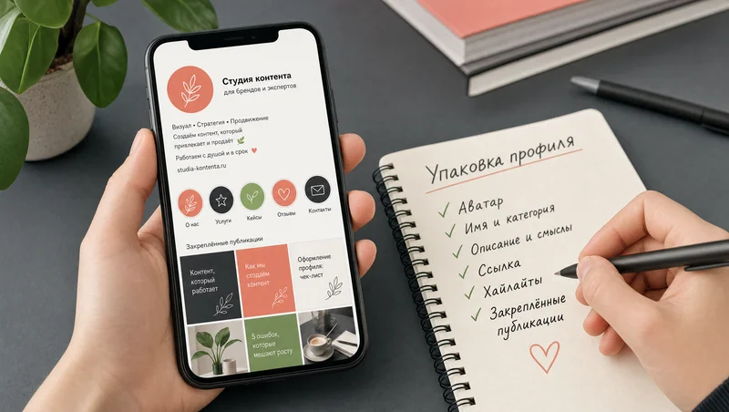 Оформление коммерческого профиля Instagram