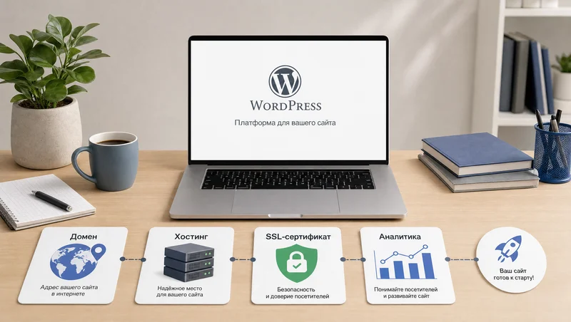 Маршрут запуска сайта на WordPress