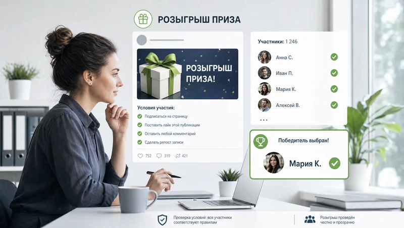 Прозрачный розыгрыш в сообществе