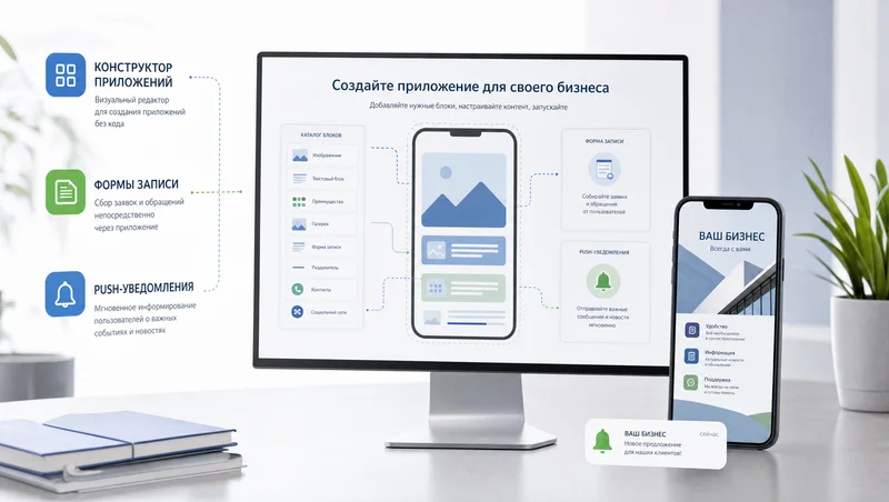 Сборка приложения в визуальном конструкторе