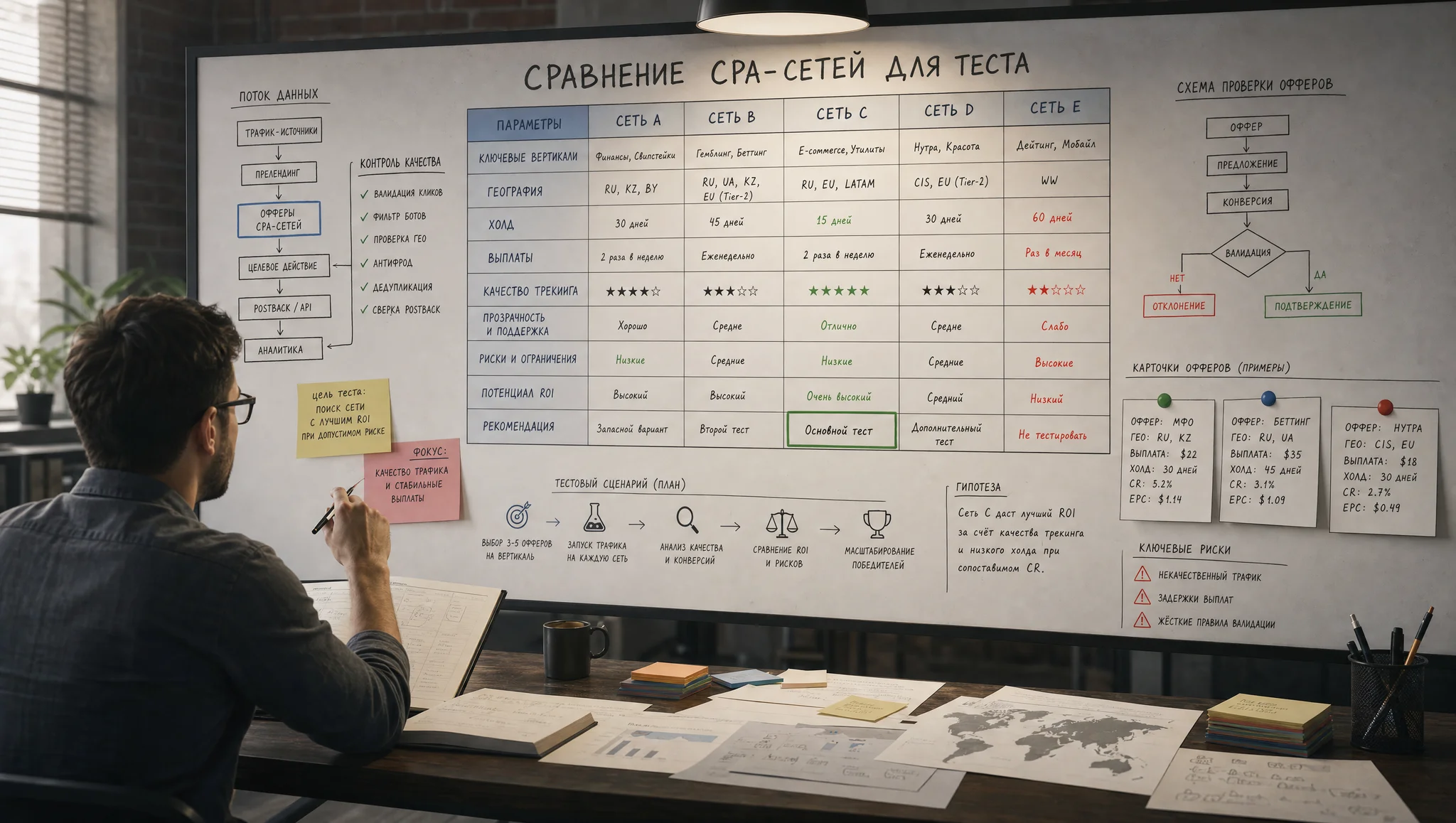 сравнение CPA-сетей по критериям