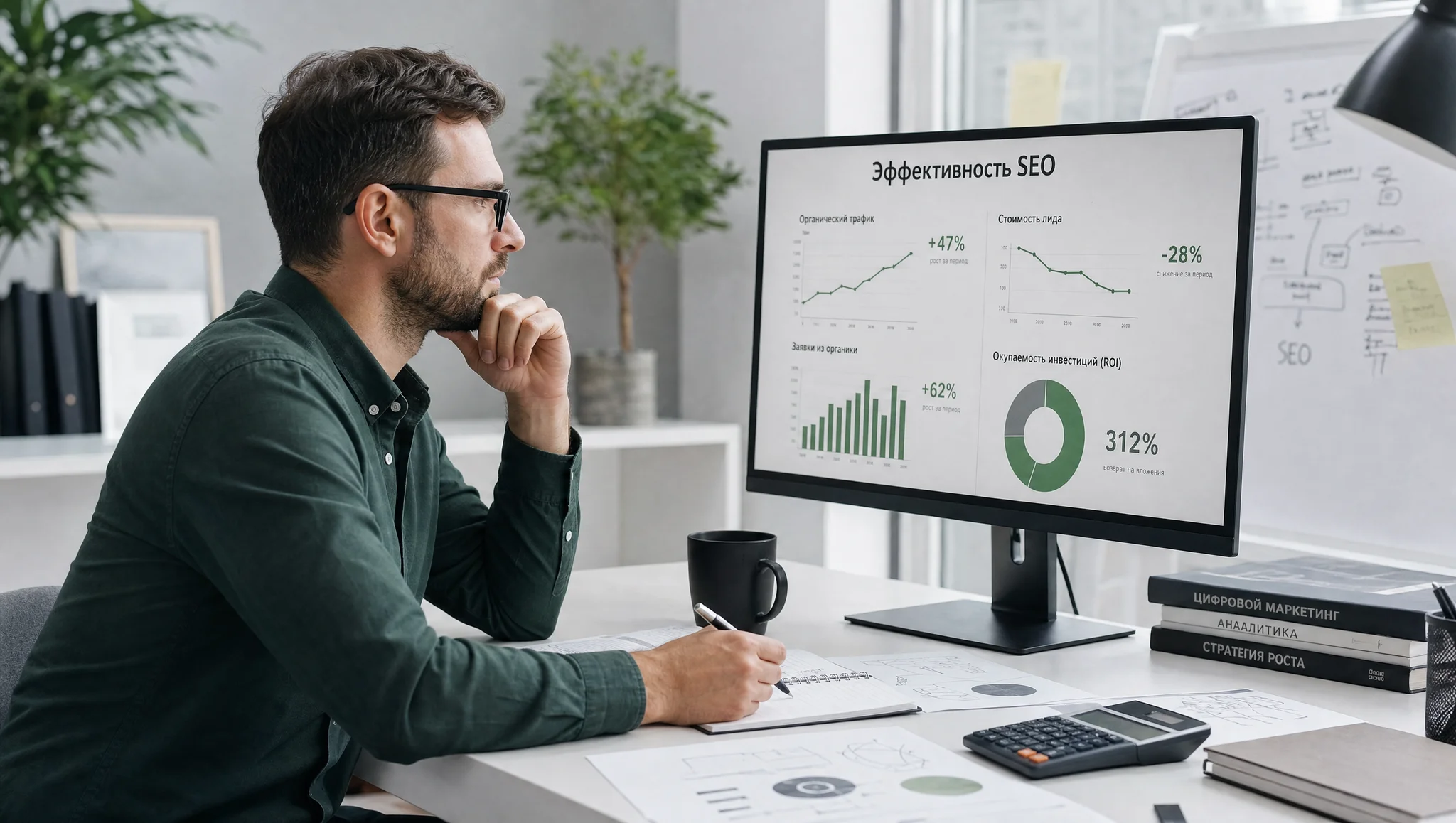 Дашборд KPI и бюджета SEO