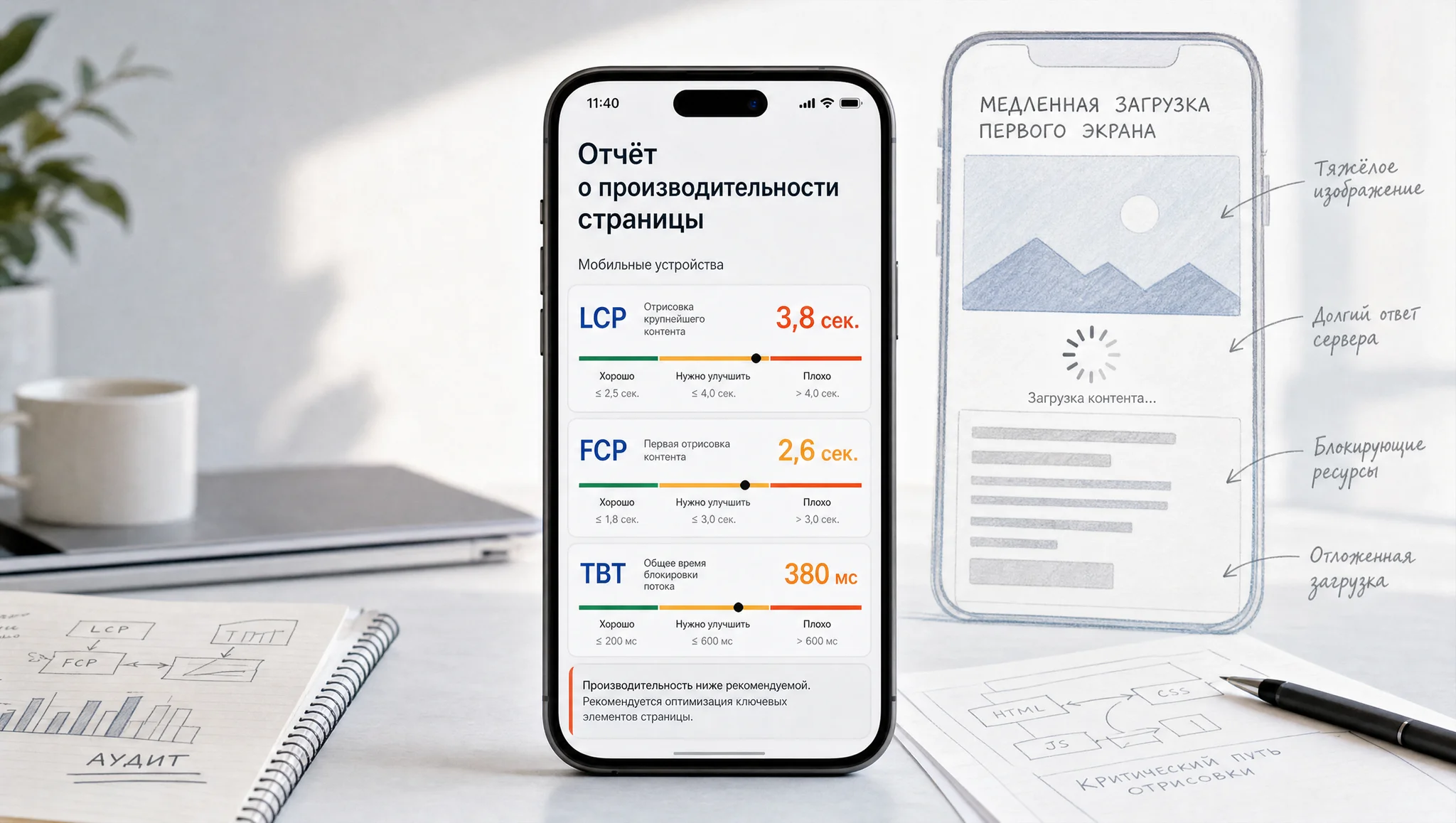 Проверка скорости и мобильного опыта