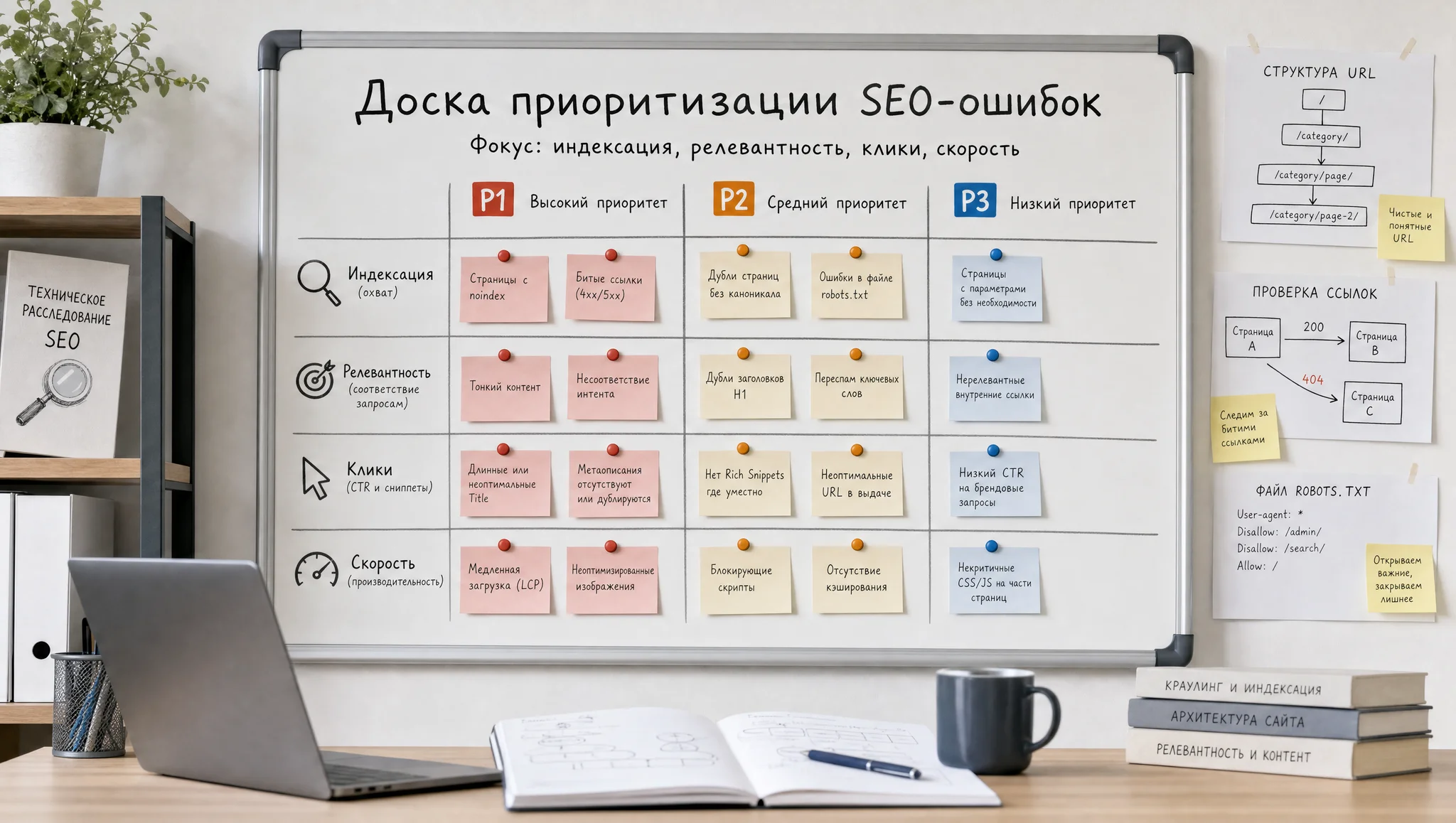 Приоритеты исправления SEO ошибок