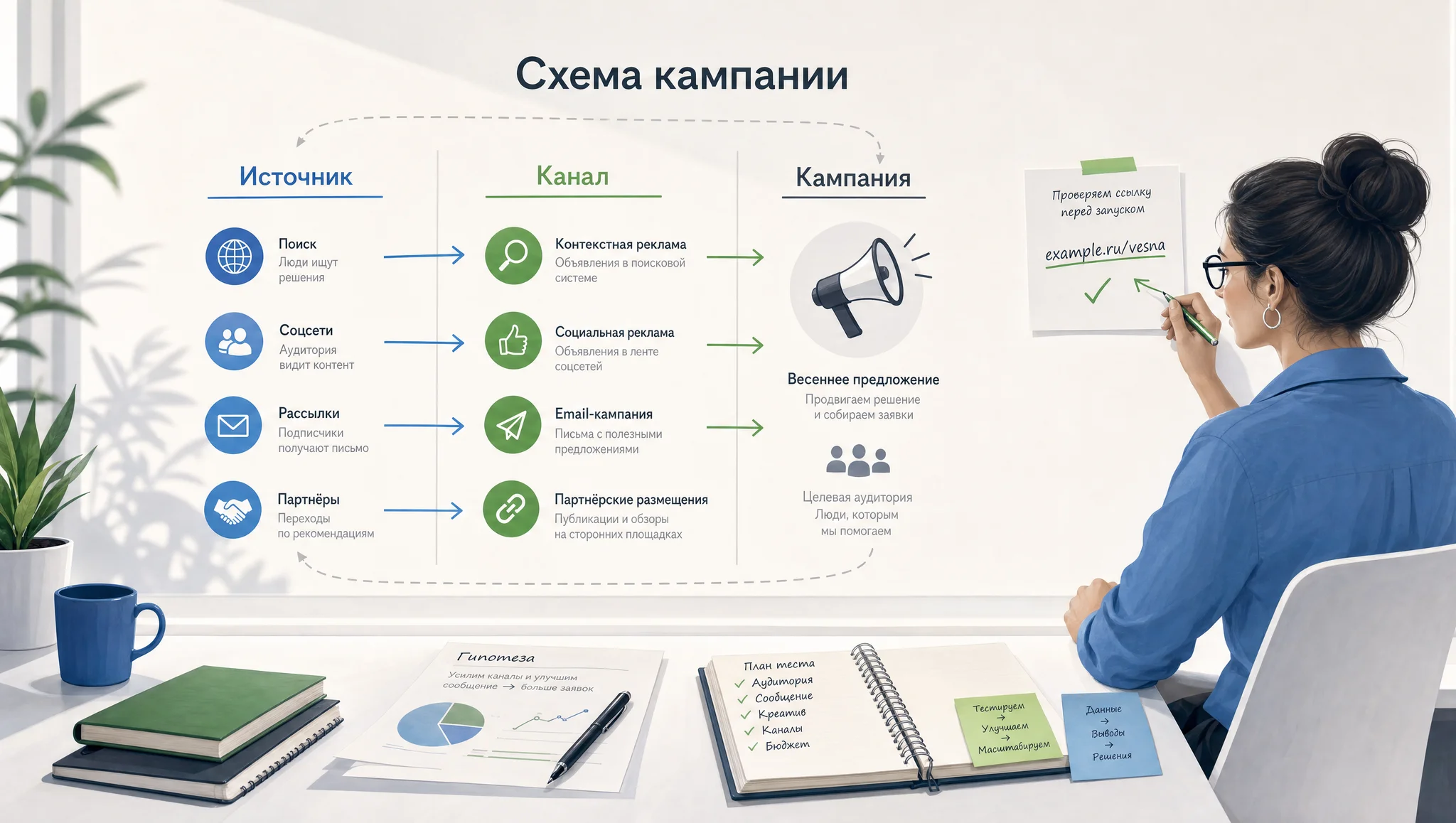 Разделение источника канала и кампании