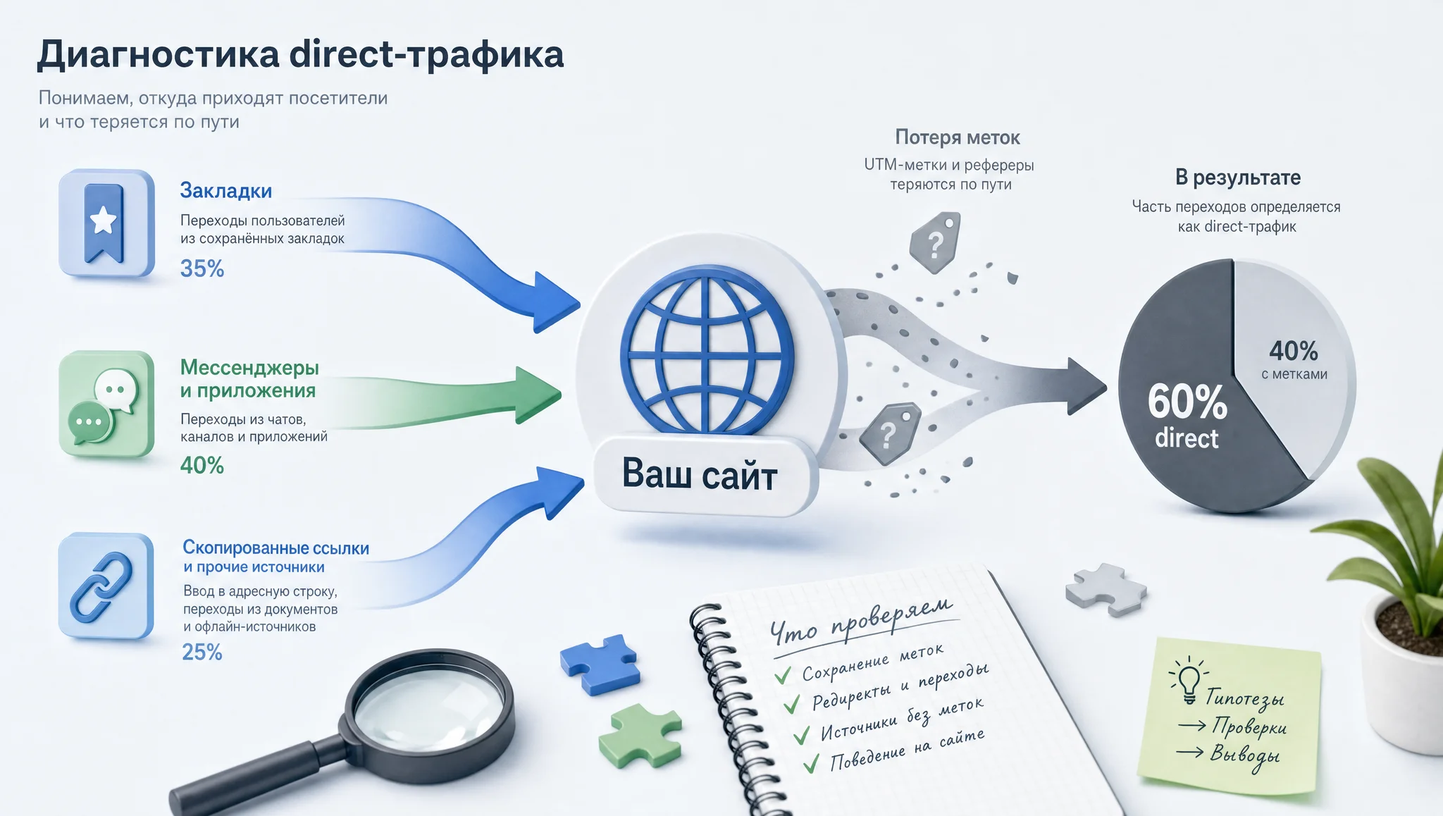 Direct-трафик как зона диагностики