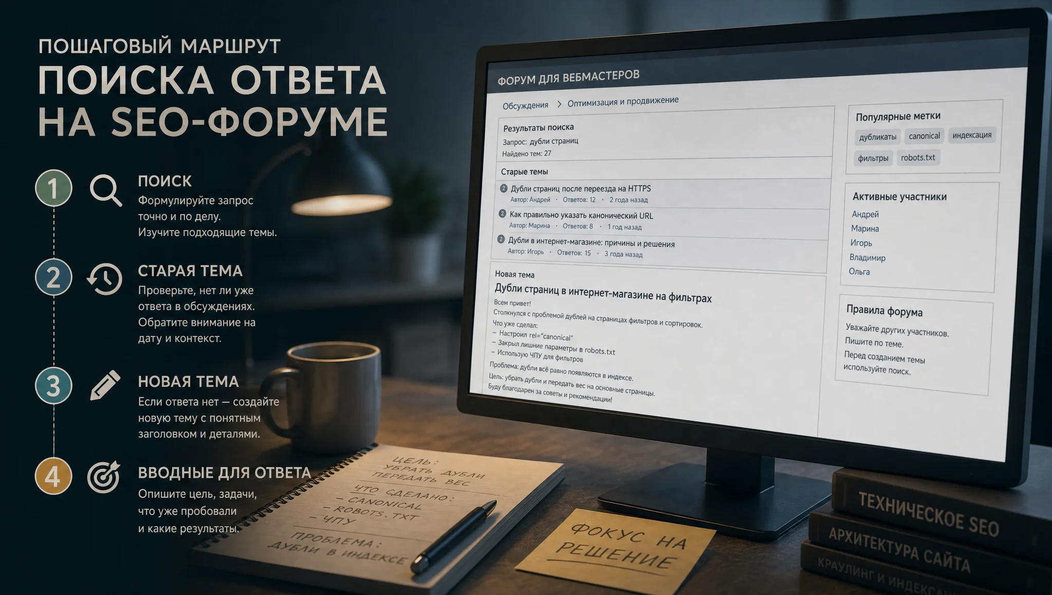 практический маршрут вопроса на форуме