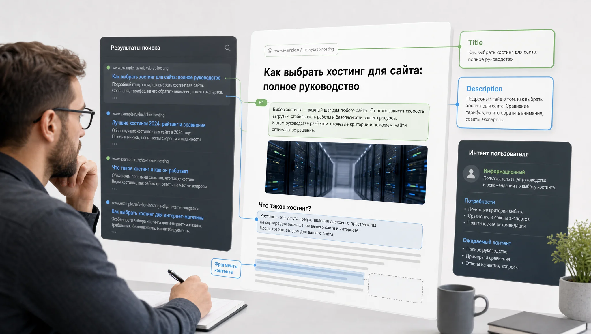 Сравнение страницы с поисковым интентом