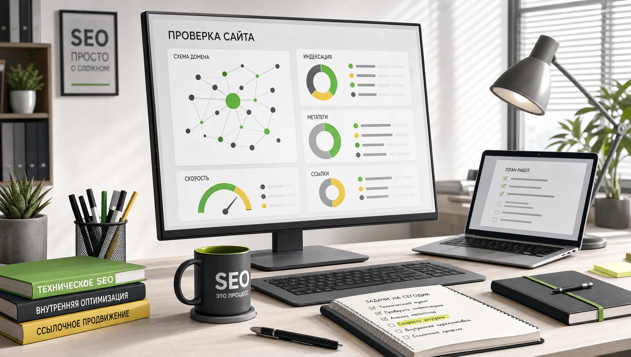 панель анализа сайта с SEO-ошибками