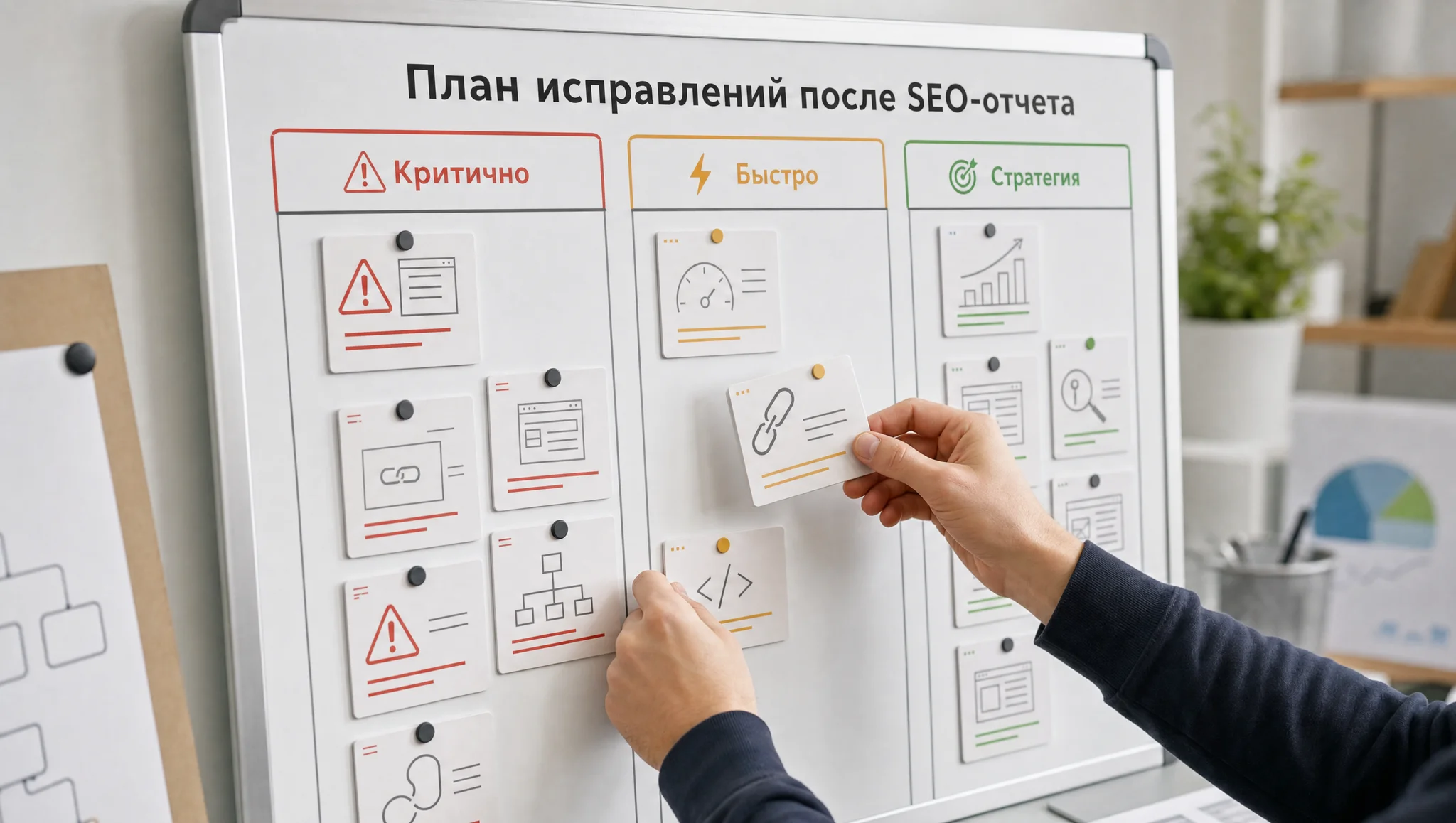 Приоритизация SEO-ошибок после отчета