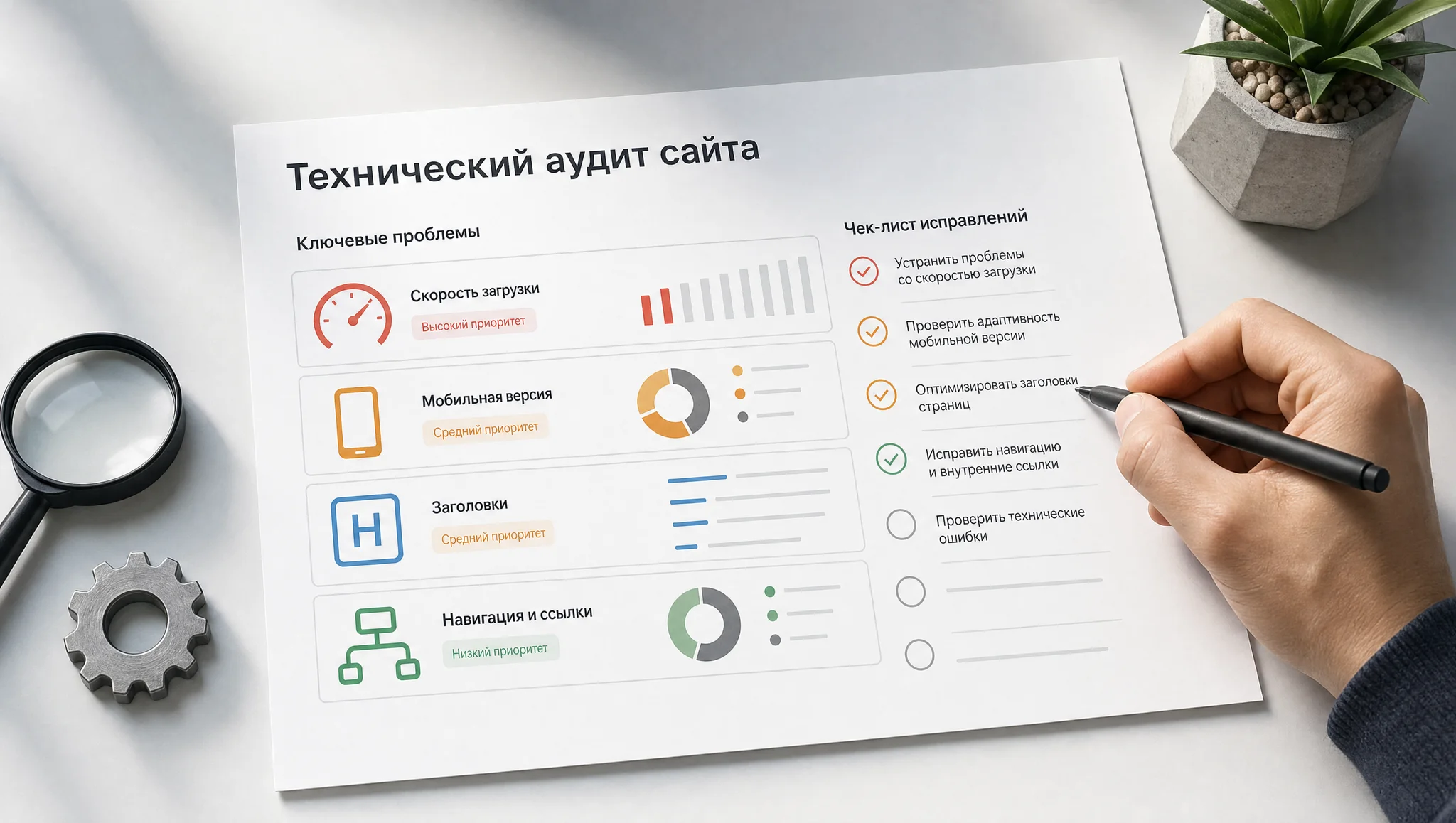 Технический аудит перед улучшением поведения