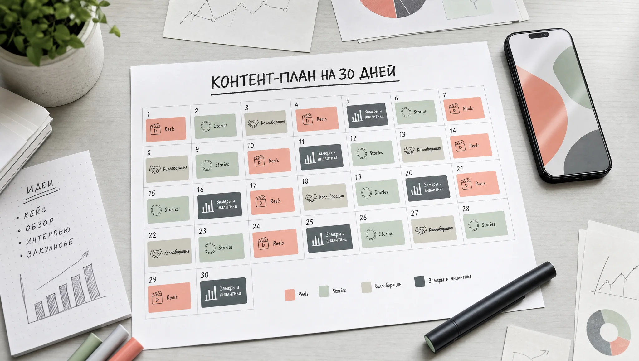 План продвижения на первые 30 дней
