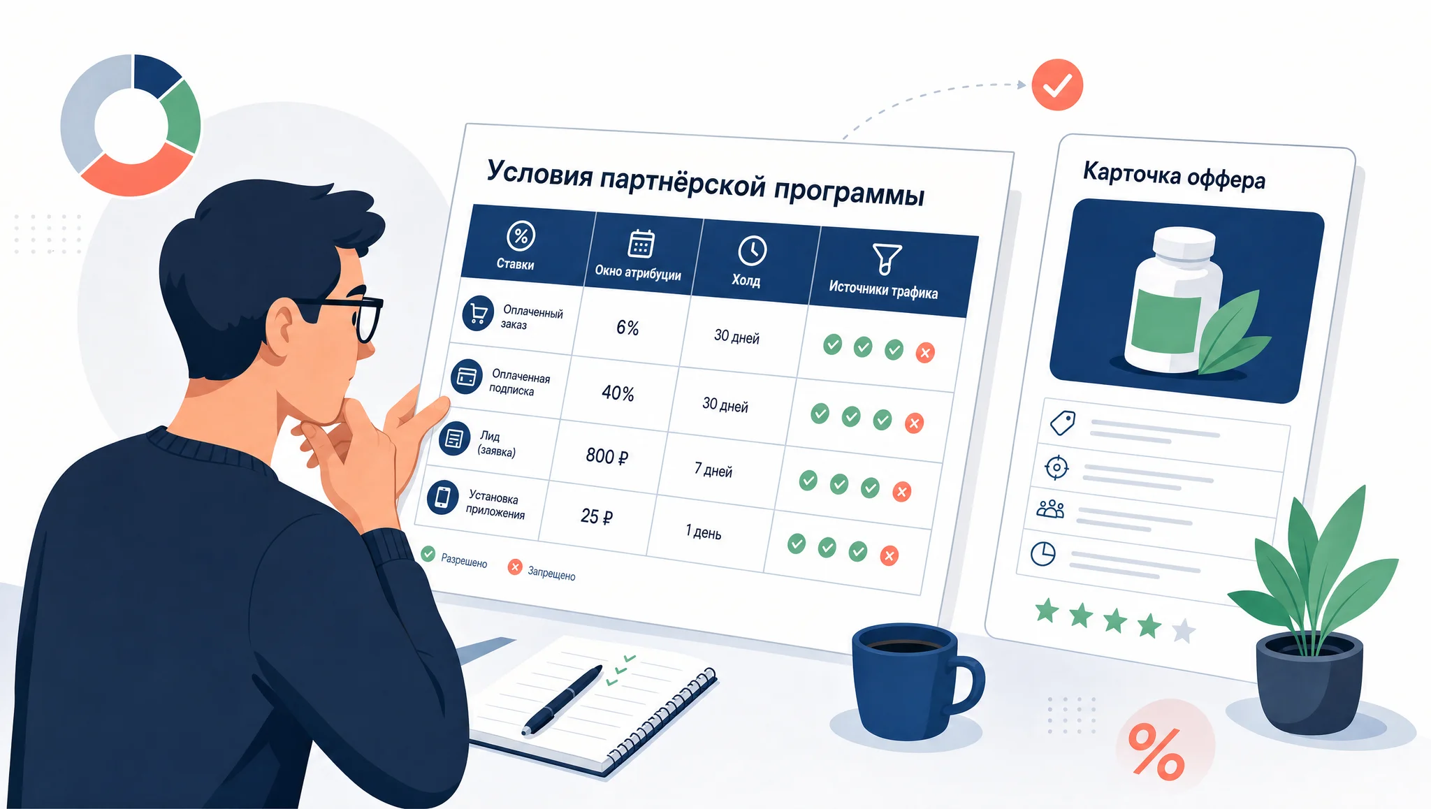проверка условий партнёрской программы