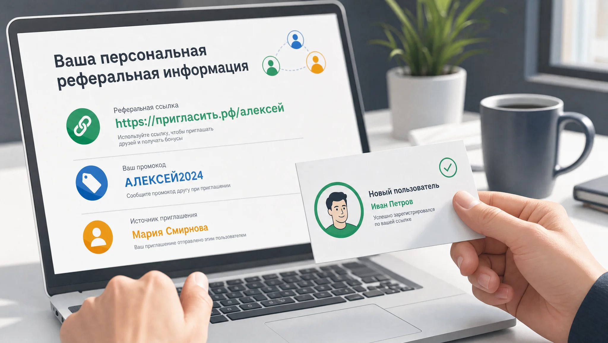 Реферальная ссылка и атрибуция пользователя