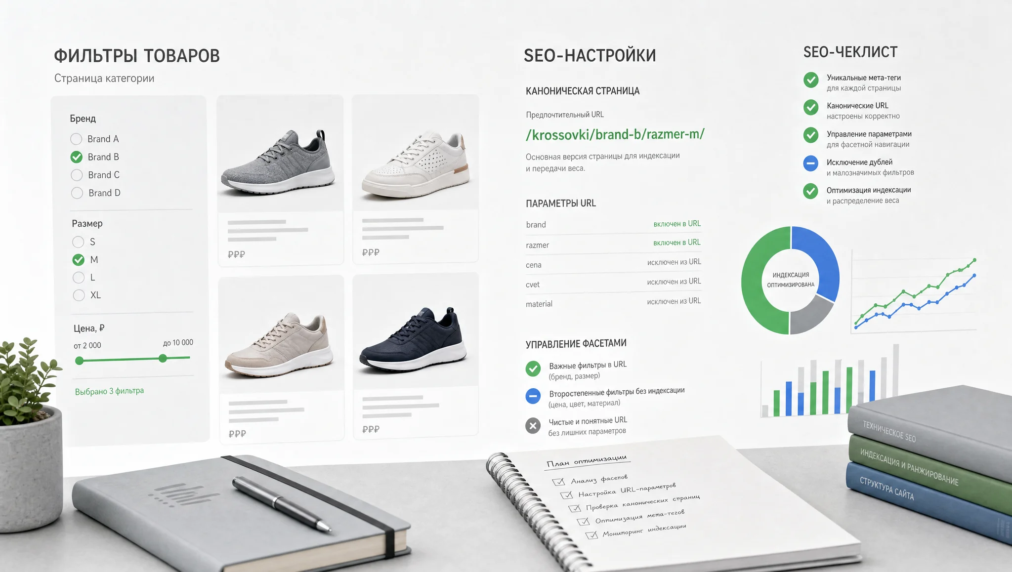 Фасеты и параметры URL в каталоге