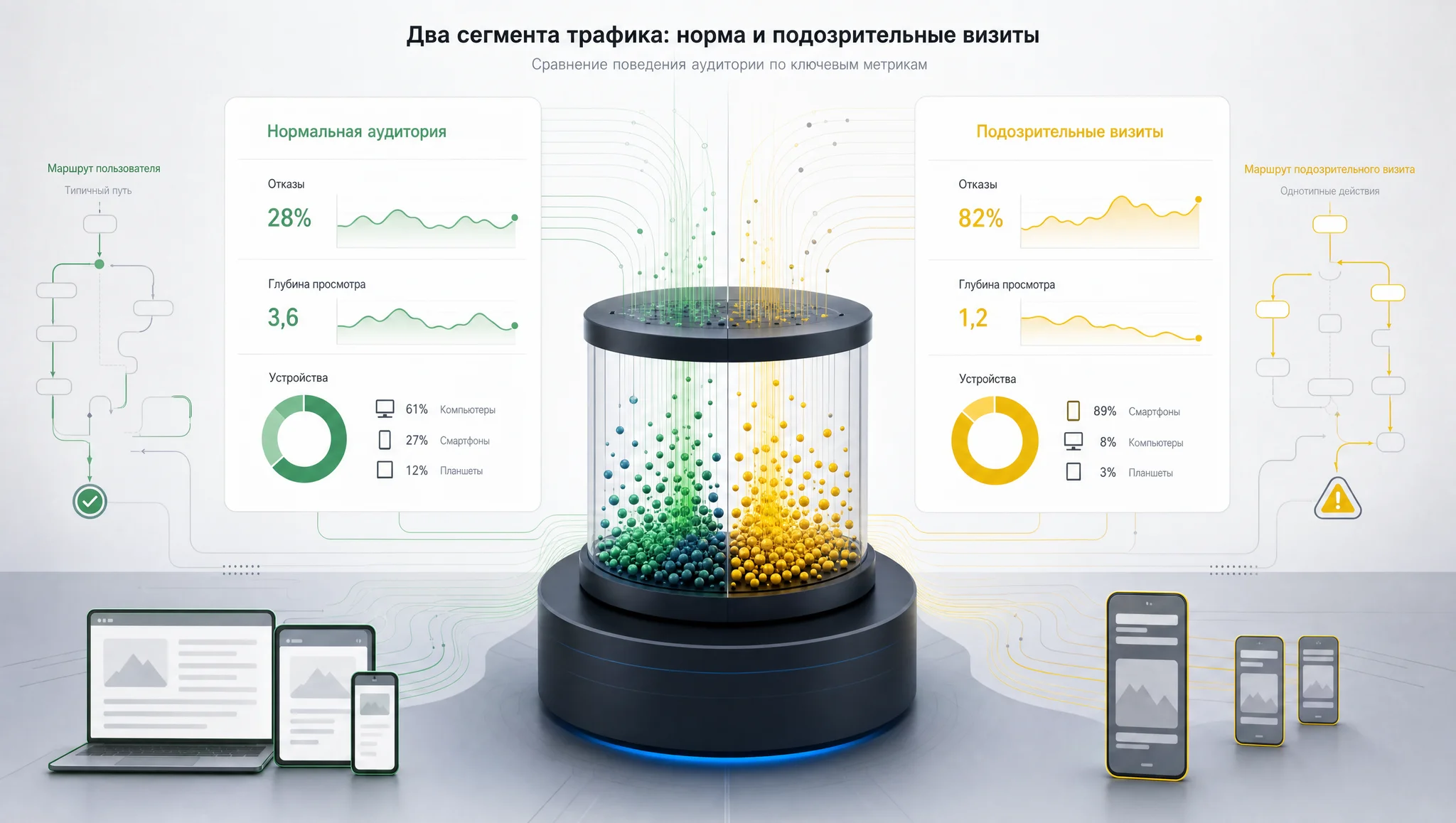 сегменты трафика в аналитике