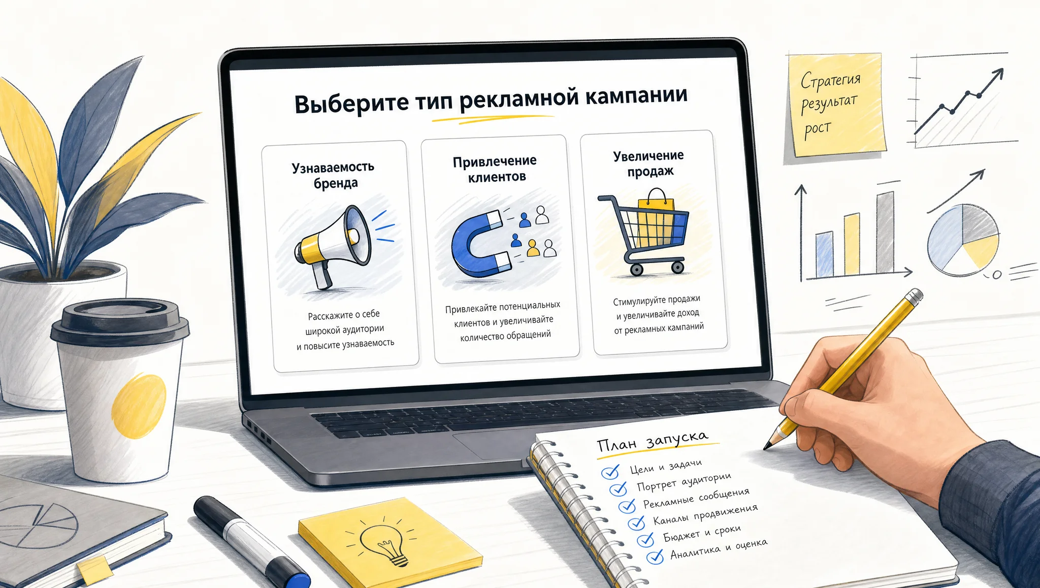Выбор формата кампании в Директе