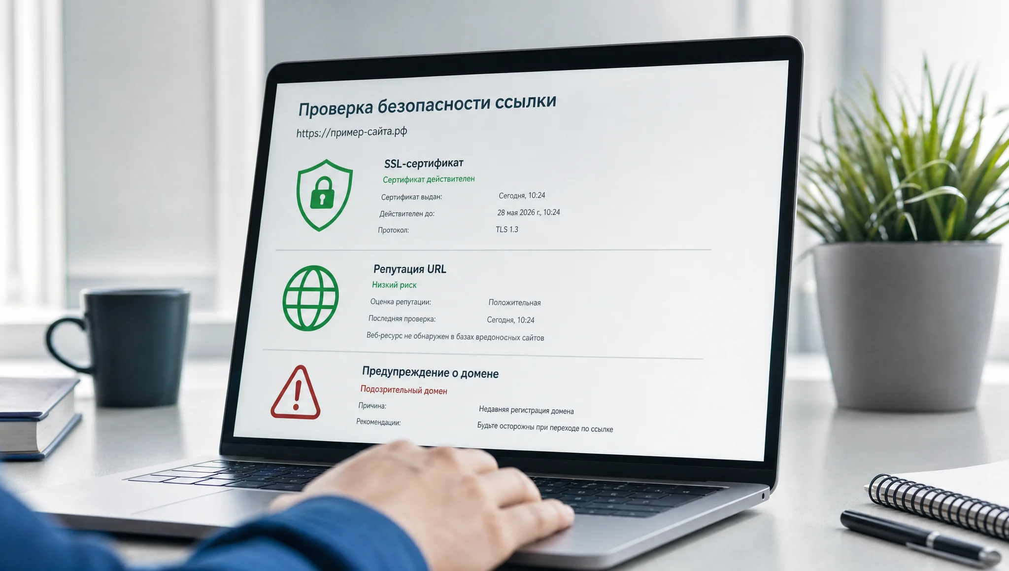проверка безопасности ссылки и сертификата