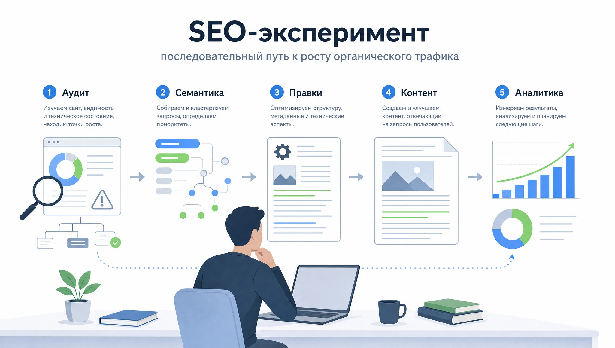 Этапы SEO продвижения сайта