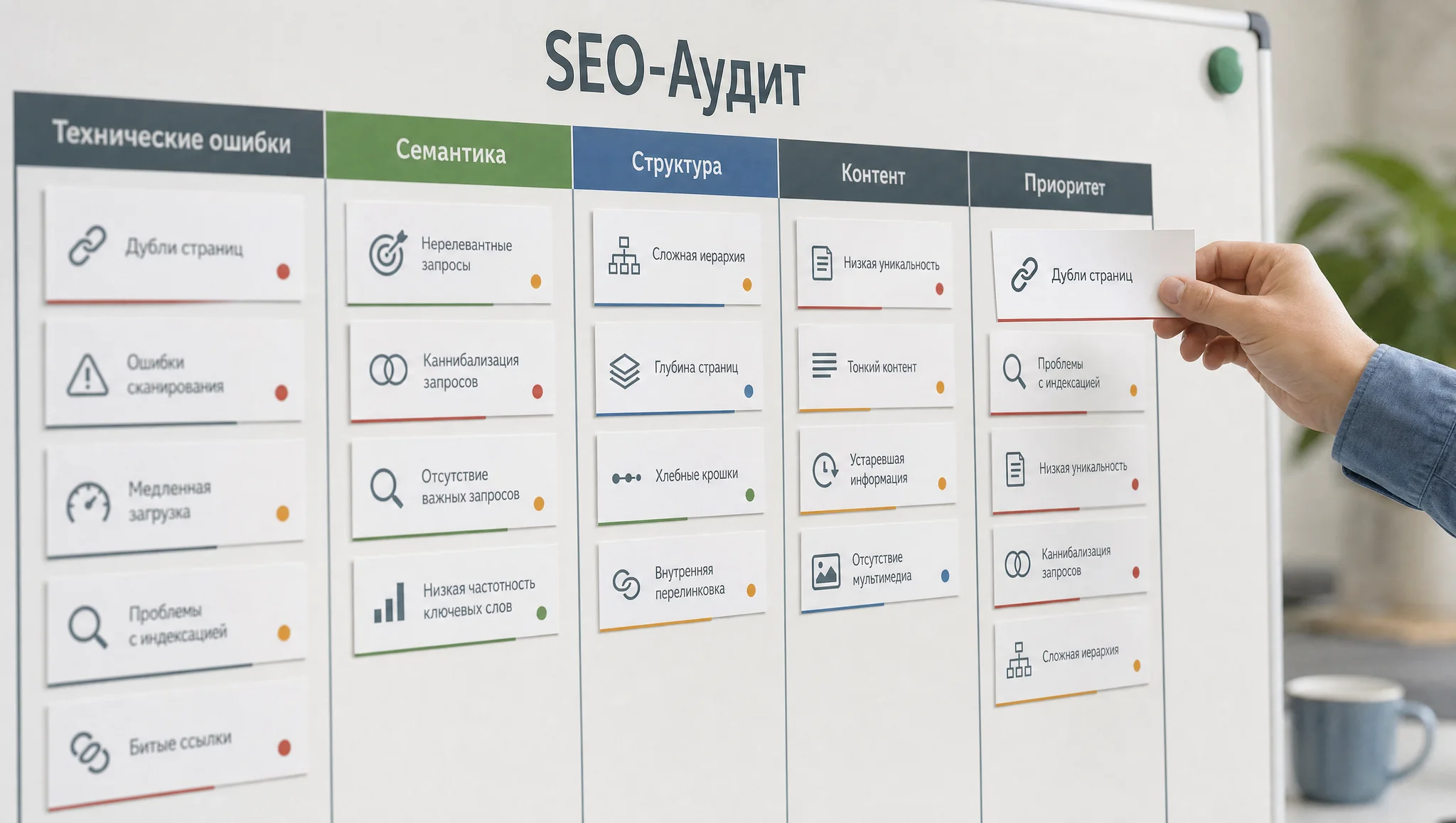 Состав работ комплексного SEO