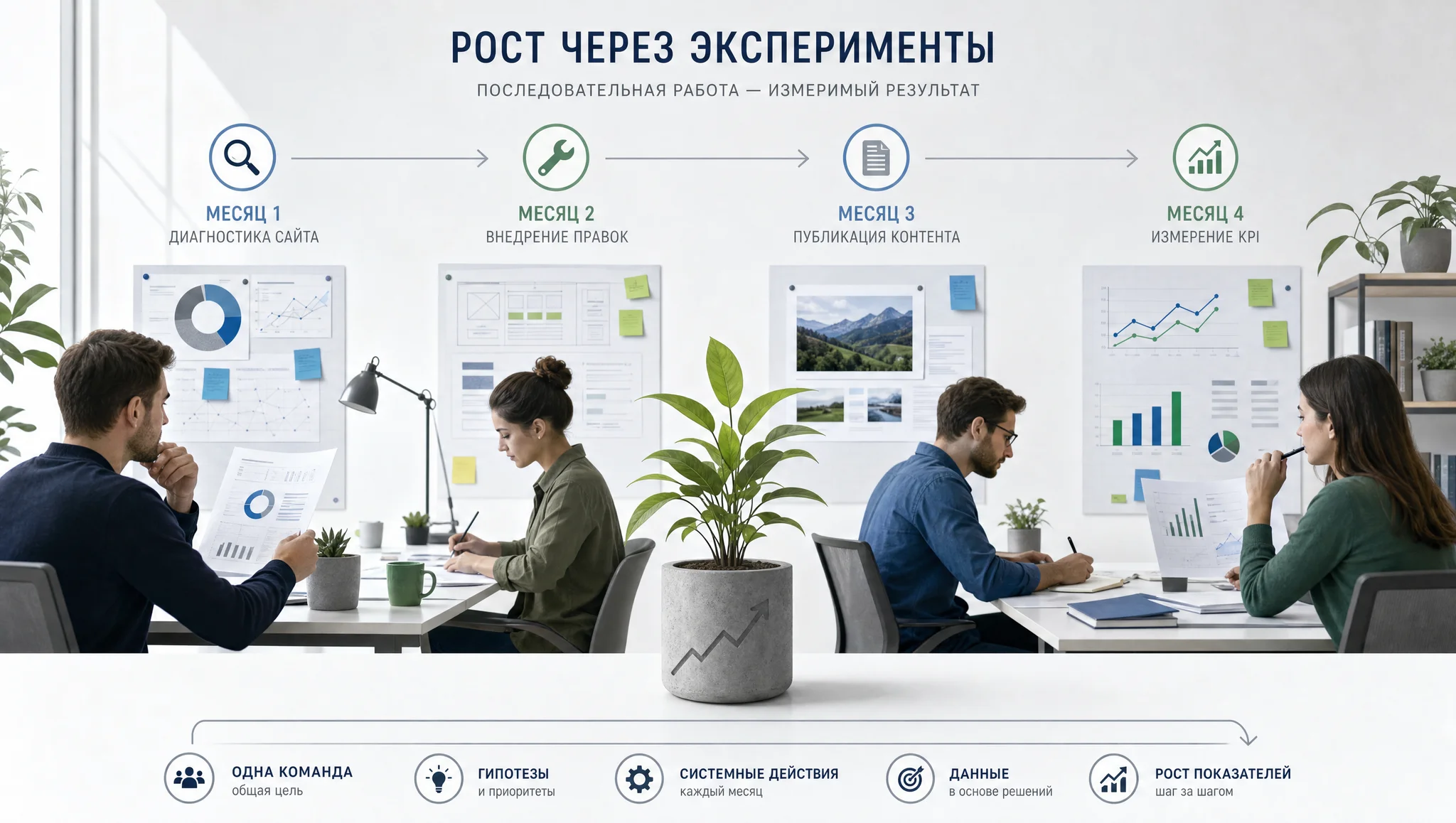 Этапы поискового продвижения сайта
