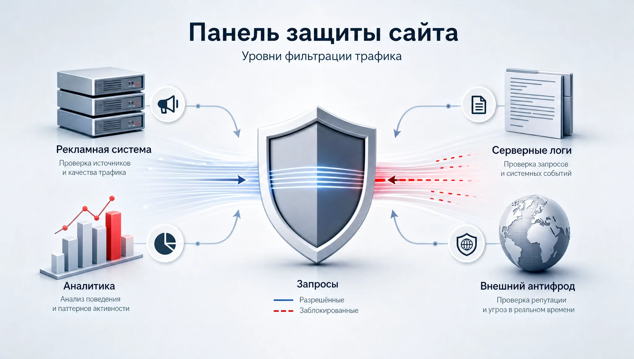 многоуровневая защита от ботного трафика