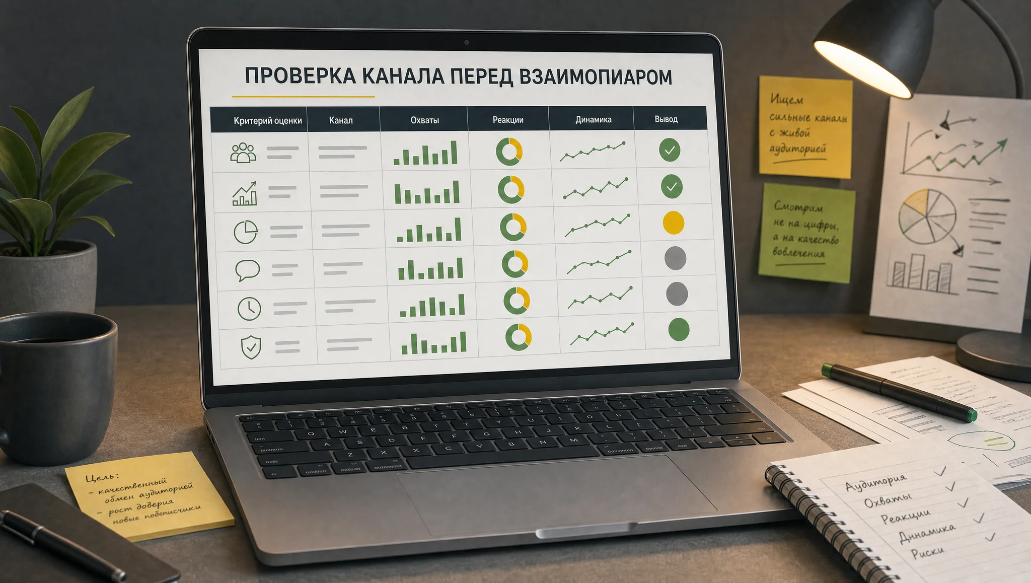 Проверка канала перед взаимопиаром