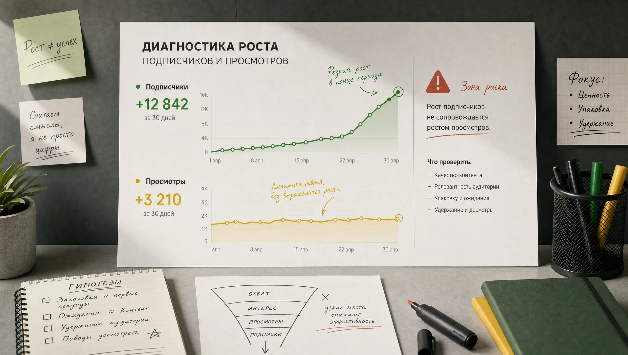 Риск искусственного прироста подписчиков