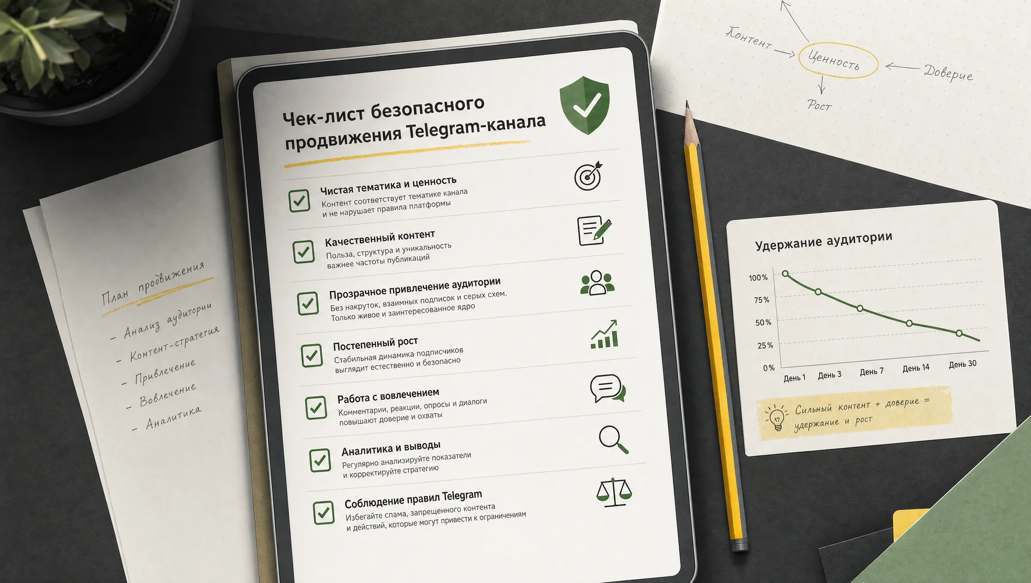 Чек-лист безопасного продвижения канала