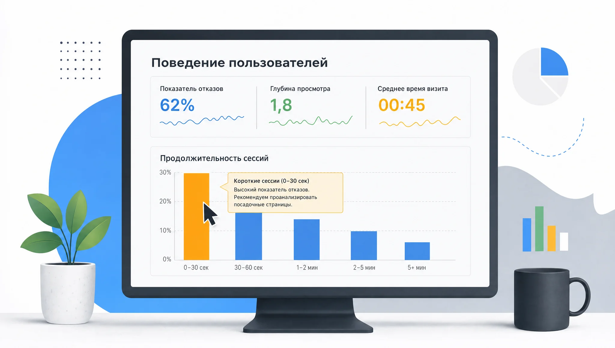 Проверка поведения посетителей в Метрике