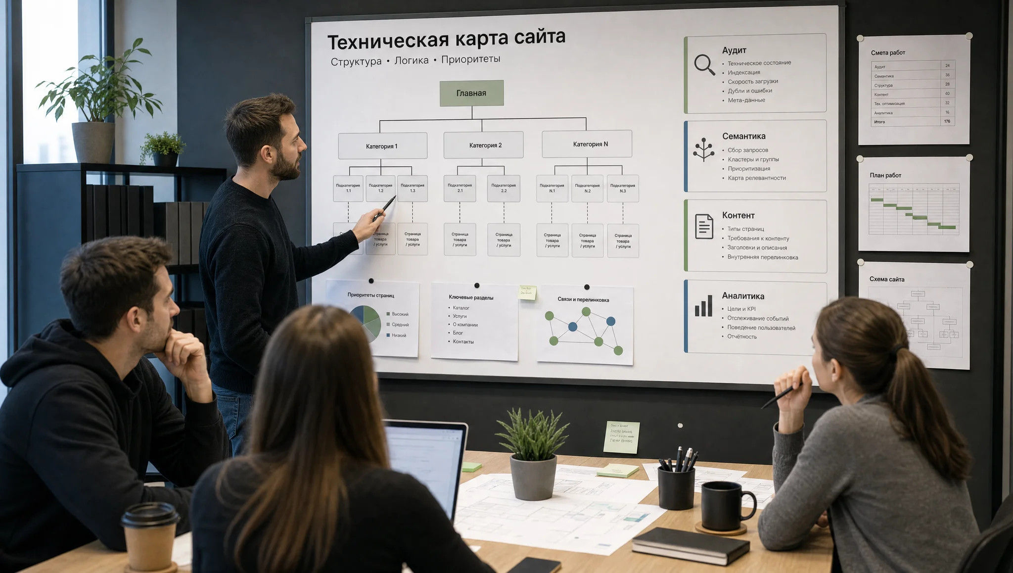 Разбор состава работ в SEO-смете
