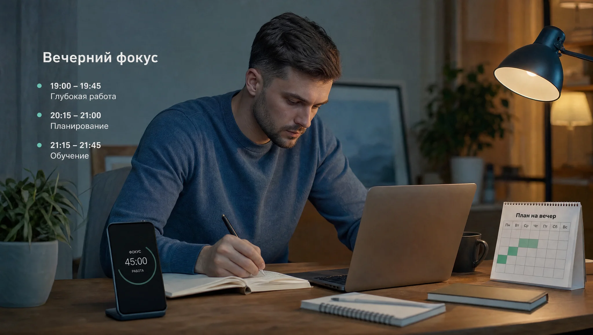 Планирование подработки после работы
