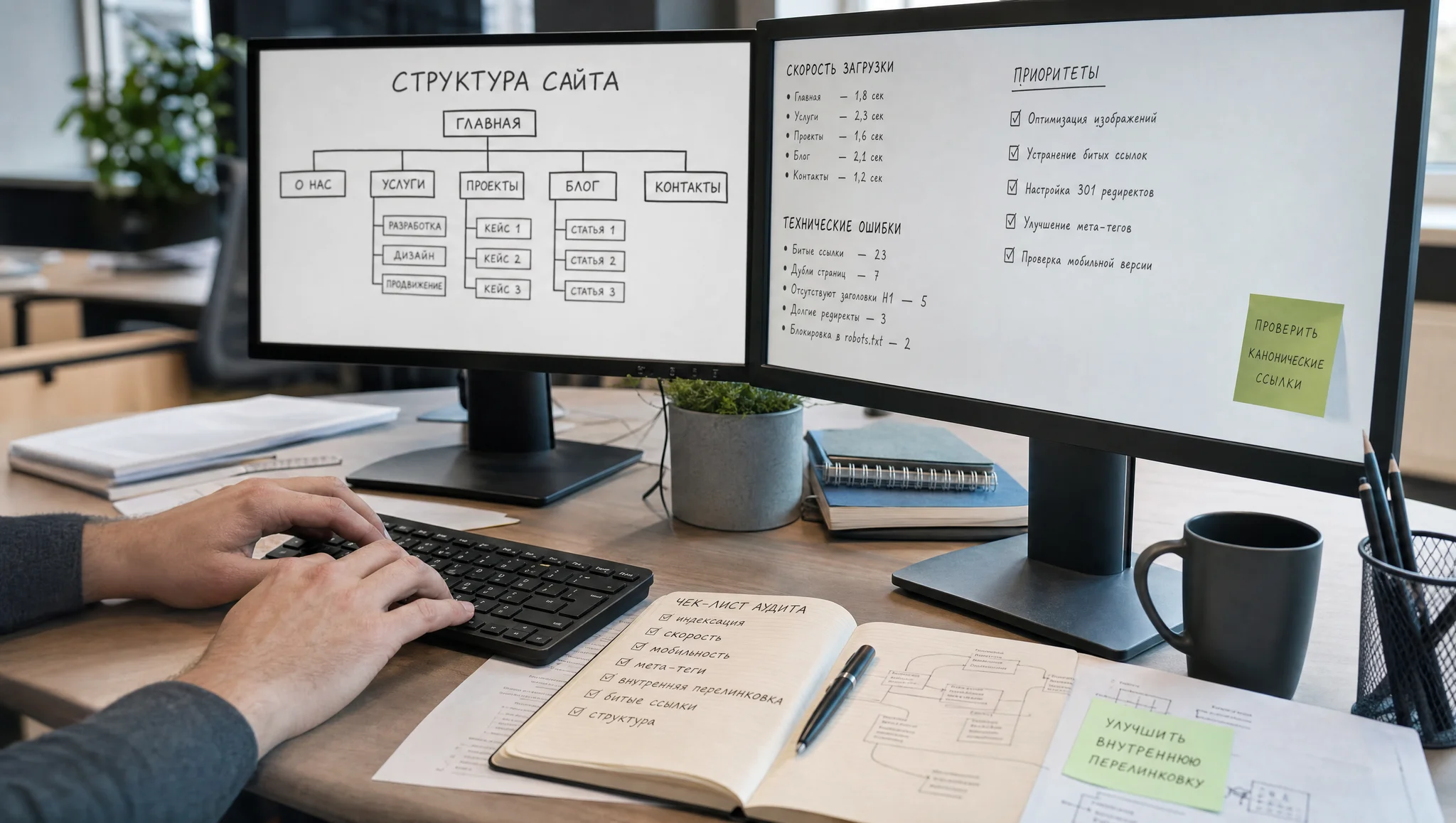 Техническая база сайта для SEO