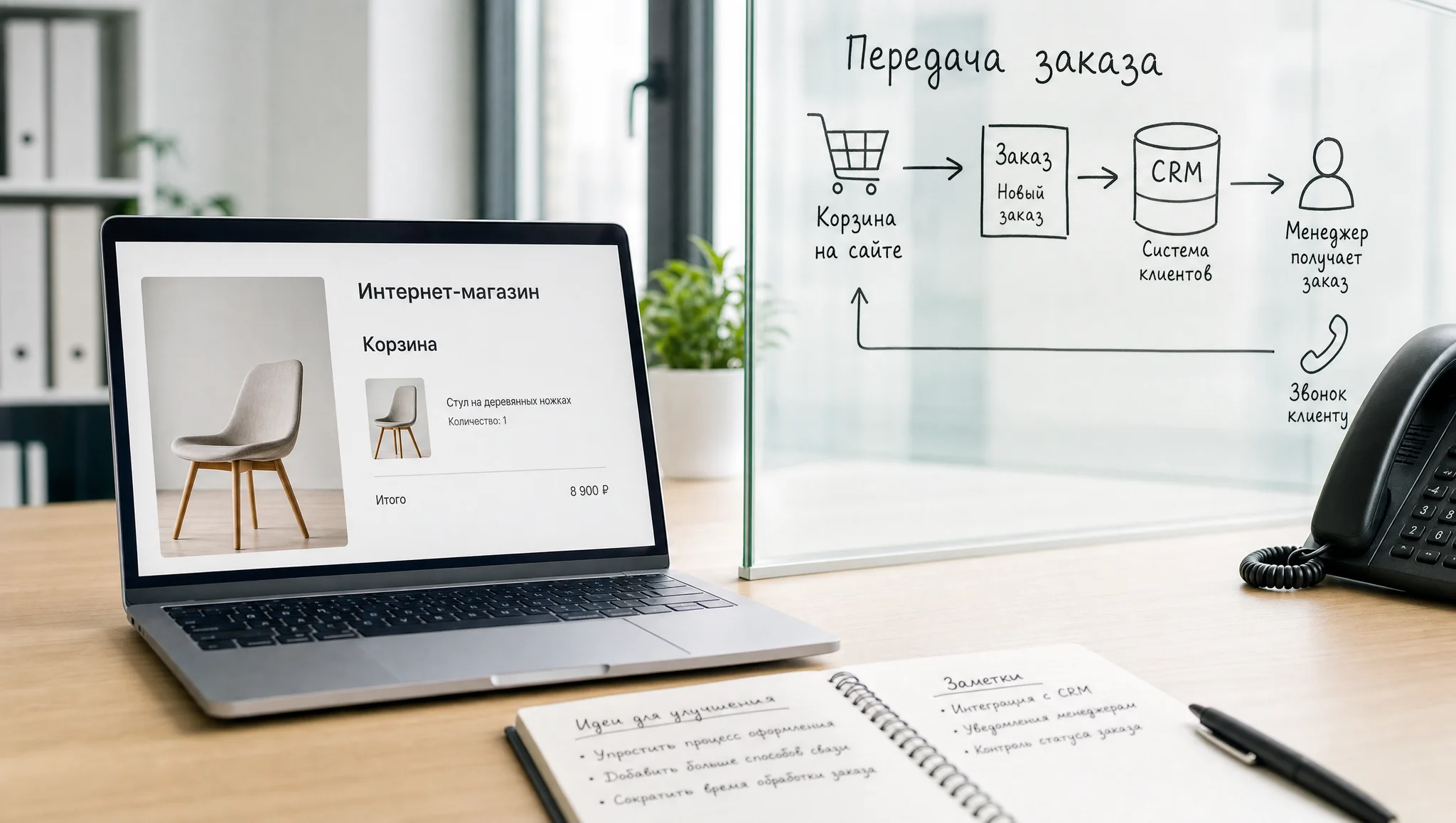 внедрение аналитики для магазина и CRM