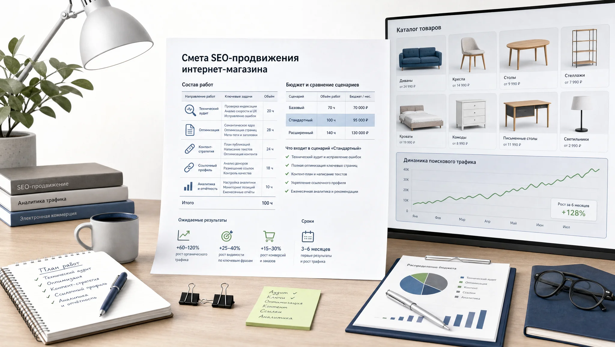 Смета SEO для интернет-магазина
