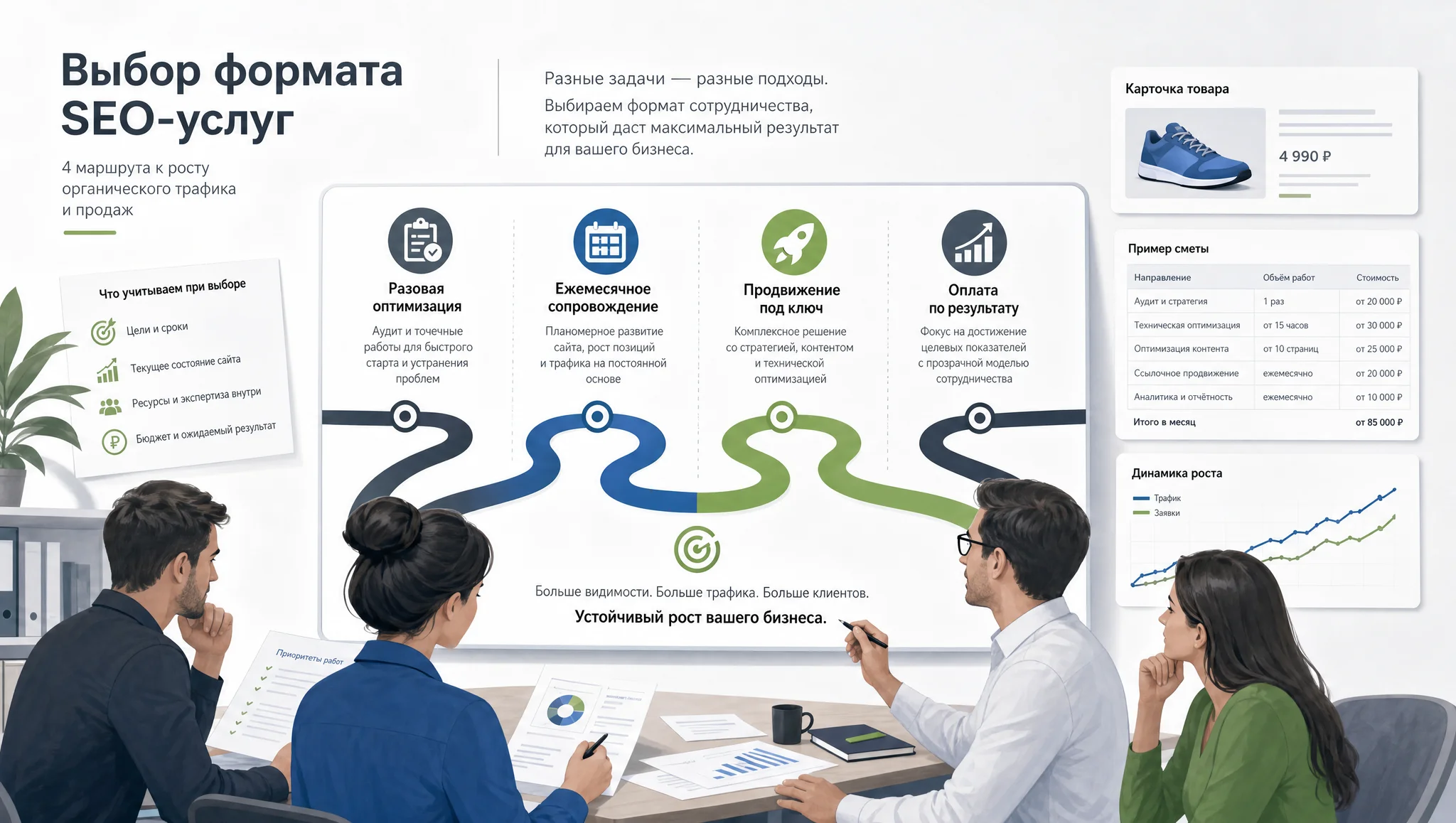 Форматы SEO-услуг для магазина